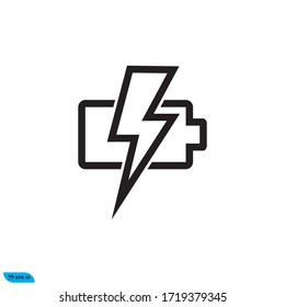 Vektorgrafik-Design für Batterieaufladung