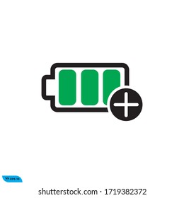 Icono de carga de batería Ilustración vectorial