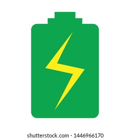 Battery charging icon. flat illustration of Battery charging vector icon for web