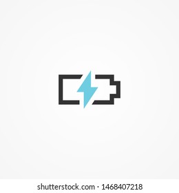 Battery Charging icon isolated on white background. Vector illustration. Eps 10.