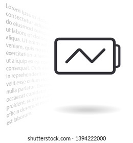 battery Charging icon . Lorem Ipsum Illustration design