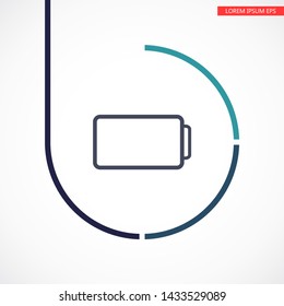 battery Charging icon . Lorem Ipsum Illustration design