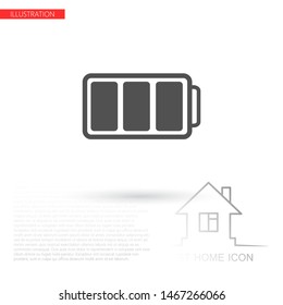 battery Charging icon . Lorem Ipsum Illustration design