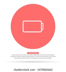 battery Charging icon . Lorem Ipsum Illustration design