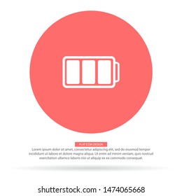 battery Charging icon . Lorem Ipsum Illustration design