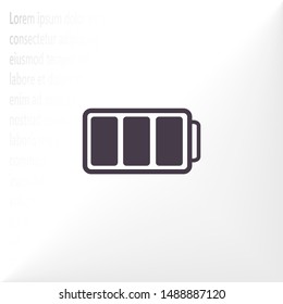 battery Charging icon . Lorem Ipsum Illustration design
