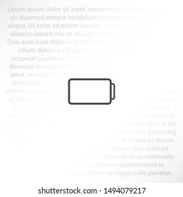 battery Charging icon . Lorem Ipsum Illustration design