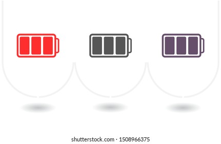battery Charging icon . Lorem Ipsum Illustration design