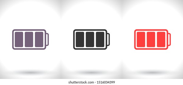 battery Charging icon . Lorem Ipsum Illustration design