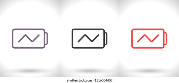 battery Charging icon . Lorem Ipsum Illustration design