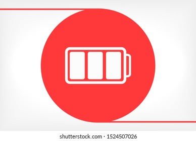 battery Charging icon . Lorem Ipsum Illustration design