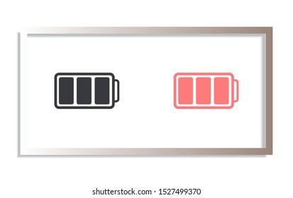 battery Charging icon . Lorem Ipsum Illustration design