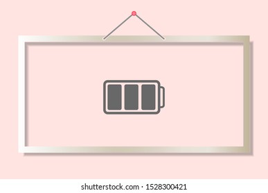 battery Charging icon . Lorem Ipsum Illustration design