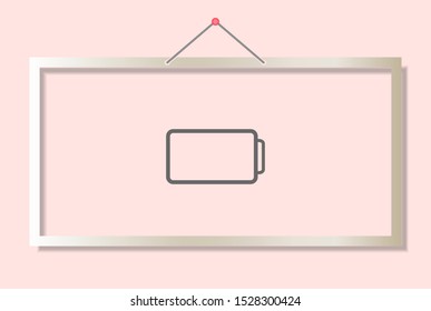 battery Charging icon . Lorem Ipsum Illustration design
