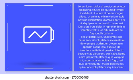 battery Charging icon . Lorem Ipsum Illustration design