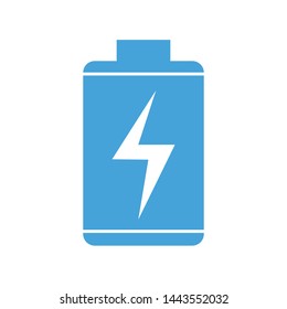 Battery charging icon. Battery status. flat illustration of battery charging vector. can be use for web, part of presentation, and others. vector
