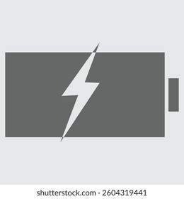 Battery charging icon symbolizing power, energy, electricity, and device recharging.