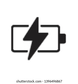 Battery charging icon in trendy flat style design. Vector graphic illustration. Battery symbol for website design, logo, app, and ui. Pixel perfect. EPS 10.