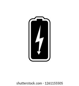 Battery charging icon, battery vector icon.