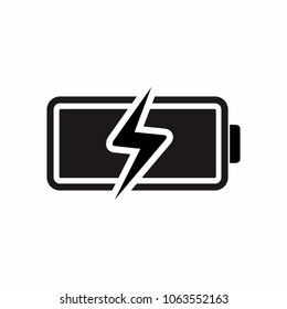 Battery Charging Icon vector Designn