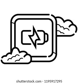 battery Charging icon vector illustration