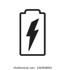 battery charging icon- vector illustration