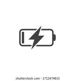 Battery Charging Icon, Vector Illustration