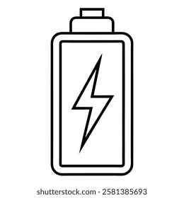 Battery Charging Icon Vector Illustration Design for Mobile App and Web Usage