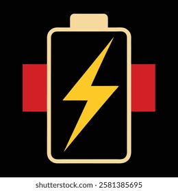 Battery Charging Icon Vector Illustration Design for Mobile App and Web Usage