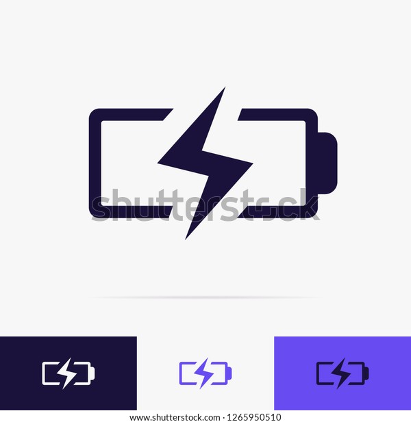 Battery charging icon vector set. Battery\
low icon for energy symbol mobile phone, lightning sign, energy\
indicator power station. Electricity car sign 10\
eps