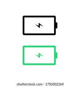 Battery Charging Icon Vector in Trendy Flat Style on White Background