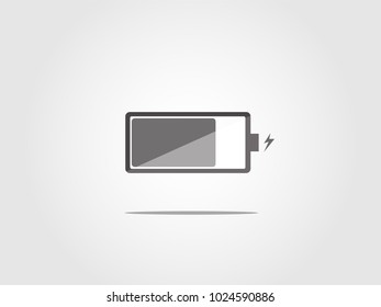 Battery charging icon,illustration