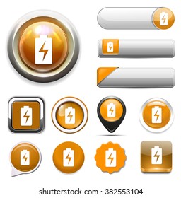 Battery  charging icons