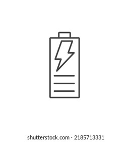 Battery, charging icons  symbol vector elements for infographic web