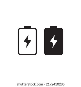 Battery charging icons vector illustration
