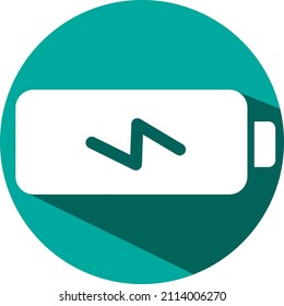 Carga de batería, ilustración, vector sobre fondo blanco.