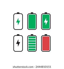 Battery Charging infographic design template