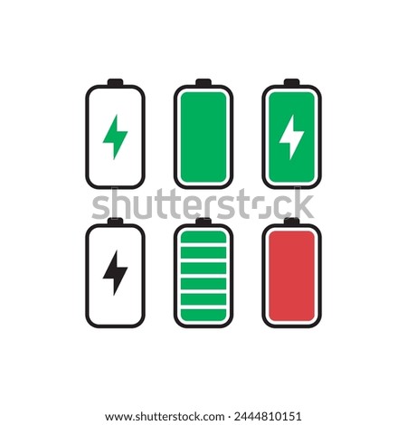 Battery Charging infographic design template