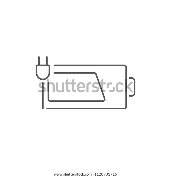 Battery charging line\
icon
