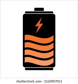 battery charging logo design vector illustration