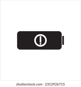 Batterien, Aufladen, Niedrig-, Warn- und Recyclingzeichen. Symbolsatz. Line-Vektorgrafik einzeln auf weißem Hintergrund.


