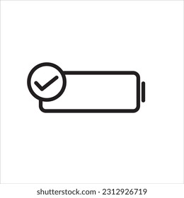 Señal de batería, carga, baja, advertencia y reciclado. conjunto de iconos. Vector de línea aislado en fondo blanco.

