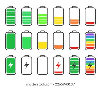 Battery charging point. Level Battery Energy