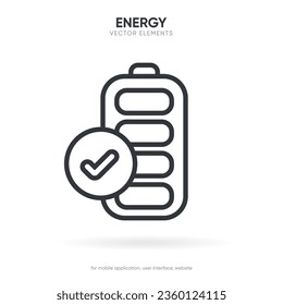 Batterieaufladungs-Vorlage Telefonische Ladung wird angezeigt. Stecker und Ladegerät. Vektorgrafik EPS10. Batterieaufladung.