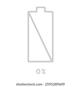 Battery charging remaining 0% illustration