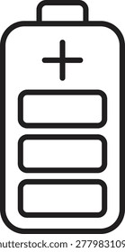 Battery Charging Status Icon - Energy Storage and Power Level
