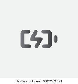 Battery Charging Symbol Icon Vector Illustration