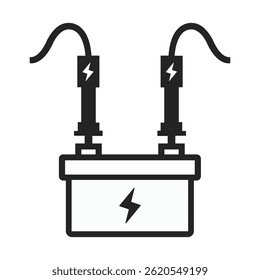 Battery charging,  symbol, and vector, Can be used for web, print, and mobile