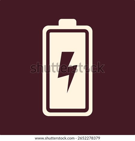 Battery charging trendy useful important vector Illustration design fascinating colorful background.eps