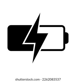 Icono de interfaz de usuario de carga de batería. Icono indicador de carga de la batería.